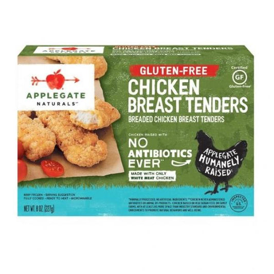 Applegate Chicken Tenders Organic Gluten Free 8 Ounce Size - 12 Per Case.