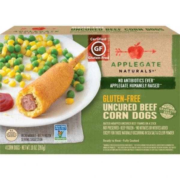 Applegate Corn Dogs Gluten Free Natural 10 Ounce Size - 12 Per Case.