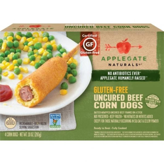 Applegate Corn Dogs Gluten Free Natural 10 Ounce Size - 12 Per Case.