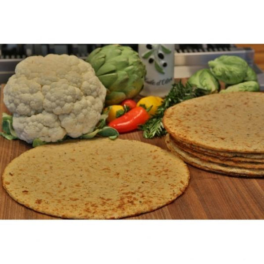 Gluten Free 10" Seasoned Cauliflower Pizza Crust 5.4 Ounce Size - 24 Per Case.