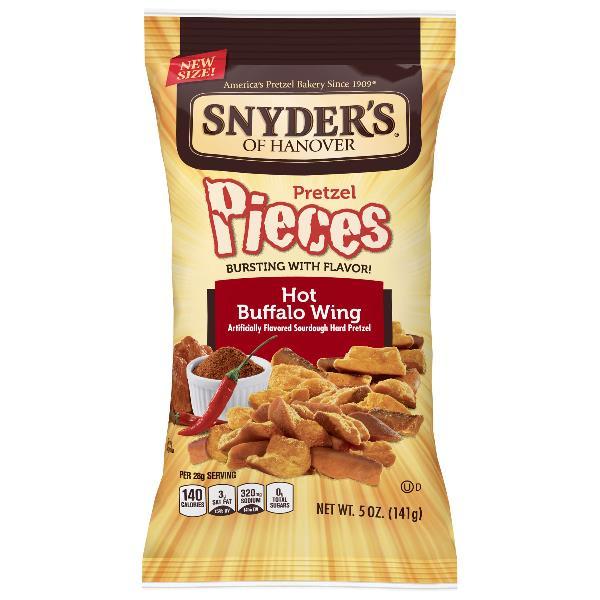 Snyder's Of Hanover Pretzel Pieces Hot Buffalo Wing 5 Ounce Size - 8 Per Case.