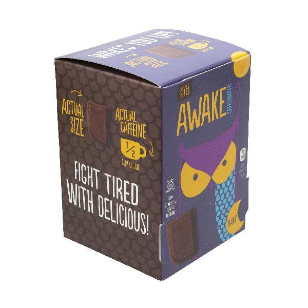 Caffeinated Chocolate Bites Singles Dark 0.48 Ounce Size - 300 Per Case.