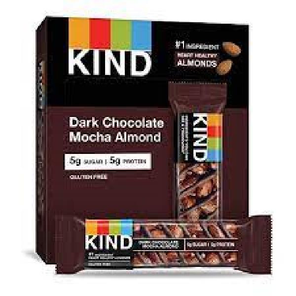 Kind Healthy Snacks Dark Chocolate Mocha Almond Bar 1.4 Ounce Size - 72 Per Case.