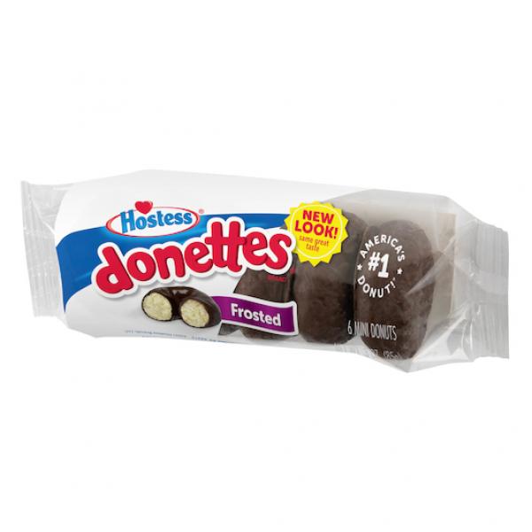 Hostess Frosted Mini Donette Single Serve Frozen 3 Ounce Size - 60 Per Case.