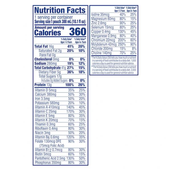 Compleat Organic Plant Base Protein Pediatricformula Pouches 10.1 Fluid Ounce - 24 Per Case.