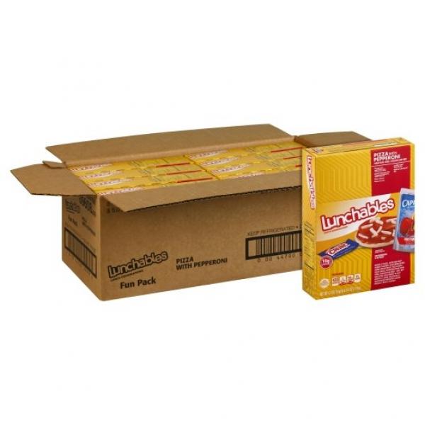 Lunchable Single Serve Pepperoni Pizza Convenience Meal, 10.7 Ounce Size - 8 Per Case.