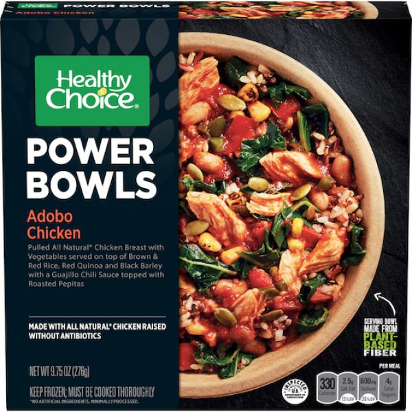 Healthy Choice Power Bowls Chicken Adobo 9.75 Ounce Size - 8 Per Case.