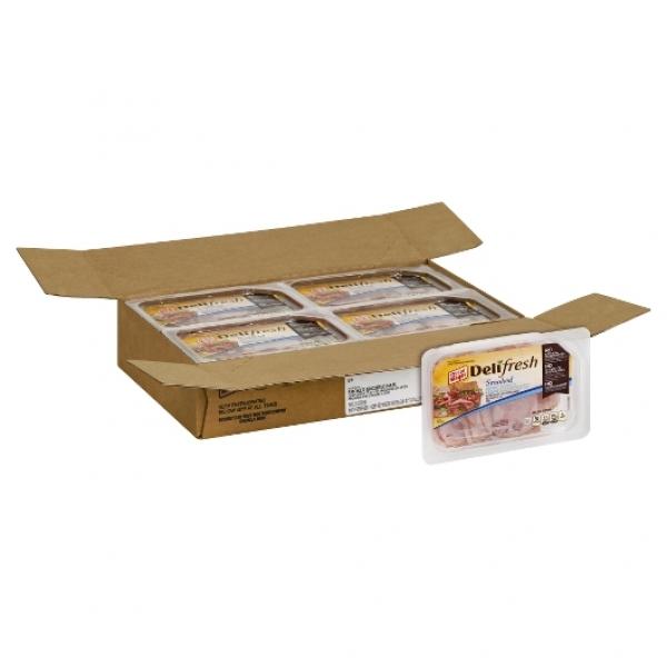 Oscar Mayer Deli Shaved Smoked Uncured Ham, 9 Ounce Size - 8 Per Case.