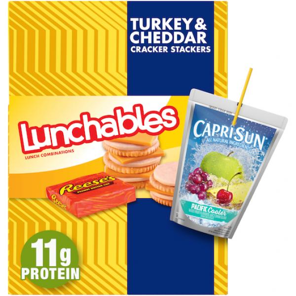 Lunchable Turkey And Cheddar With Capri Sun Convenience Meal, 8.9 Ounce Size - 8 Per Case.