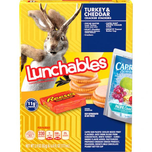 Lunchable Turkey And Cheddar With Capri Sun Convenience Meal, 8.9 Ounce Size - 8 Per Case.