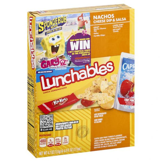 Lunchable Single Serve Nacho With Capri Sun Lunch Combination, 10.7 Ounce Size - 8 Per Case.