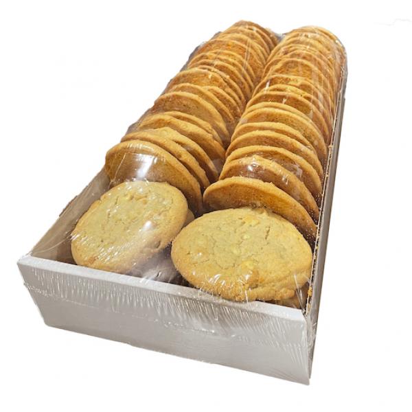 David's Macadamia White Chocolate Cookie Thaw N Serve 2 Ounce Size - 48 Per Case.