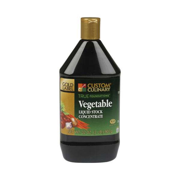 Concentrate Vegetable Stock Liquid No Msgadded Gluten Free 2 Pound Each - 6 Per Case.