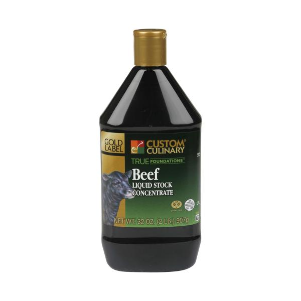 Concentrate Beef Stock Liquid No Msg Added Gluten Free 2 Pound Each - 6 Per Case.