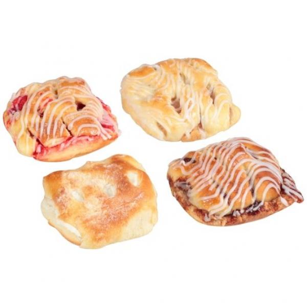 Chef Pierre Danish Assorted Individually Wrapped 1 Count Packs - 24 Per Case.