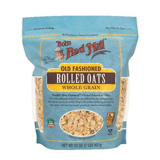 Bob's Red Mill Old Fashioned Regular Rolled Oats 32 Ounce Size - 4 Per Case.