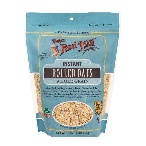 Bob's Red Mill Instant Rolled Oats 16 Ounce Size - 4 Per Case.