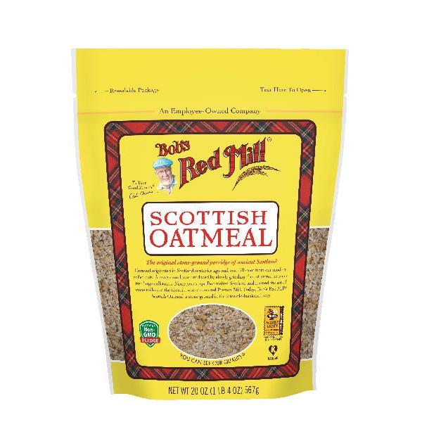 Bob's Red Mill Scottish Oatmeal 20 Ounce Size - 4 Per Case.
