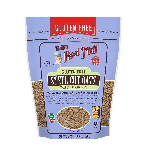 Bob's Red Mill Gluten Free Steel Cut Oats 24 Ounce Size - 4 Per Case.