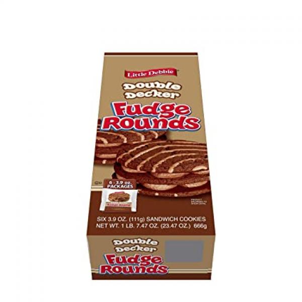 Fieldstone Bakery Little Debbie Vending Double Decker Fudge Round 1 Each - 54 Per Case.