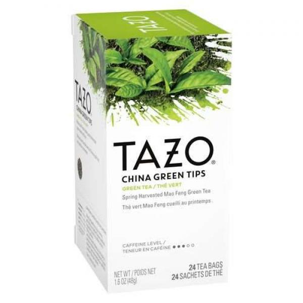 Tazo Tea Bags China Green Tips 24 Count Packs - 6 Per Case.