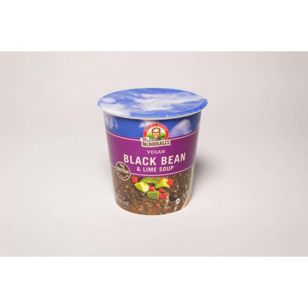 Dr Mcdougall's Cup Soup Black Bean & Lime 3.4 Ounce Size - 6 Per Case.