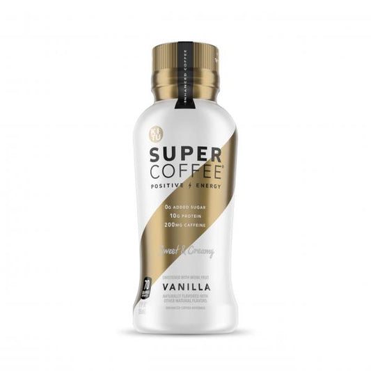 Super Coffee Vanilla Bean Super Coffee 12 Fluid Ounce - 12 Per Case.