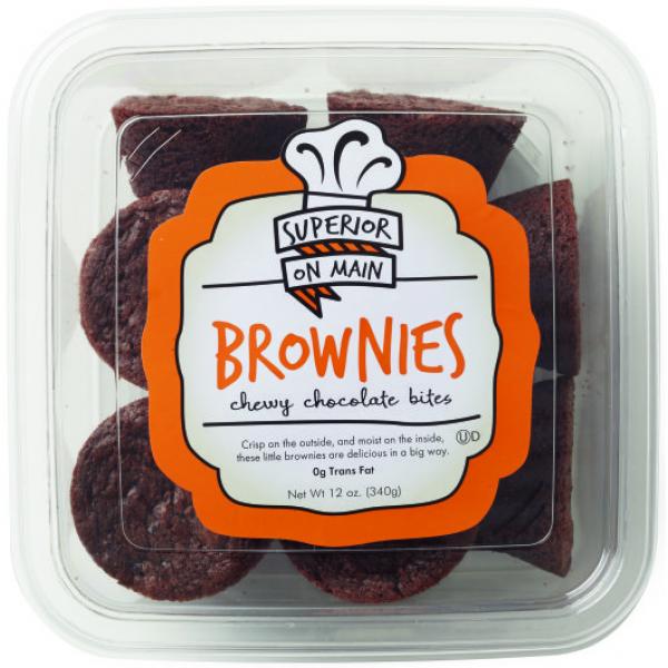 Superior On Main Brownie Bites 12 Ounce Size - 18 Per Case.