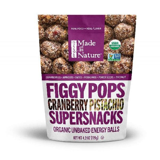 Made In Nature Fig Bar Cranberry Pistachio 4.2 Ounce Size - 6 Per Case.