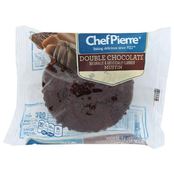 Chef Pierre Muffin Chocolate Chunk Individually Wrapped 4 Ounce Size - 24 Per Case.