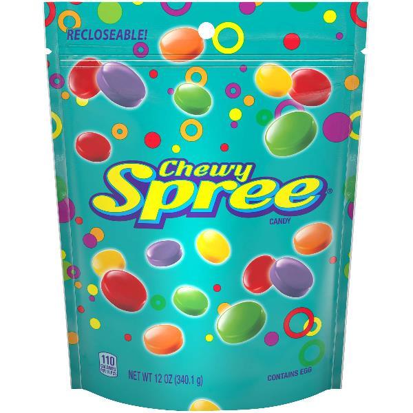 Spree Chewy Spree Candies Stand Up Bag 12 Ounce Size - 8 Per Case.