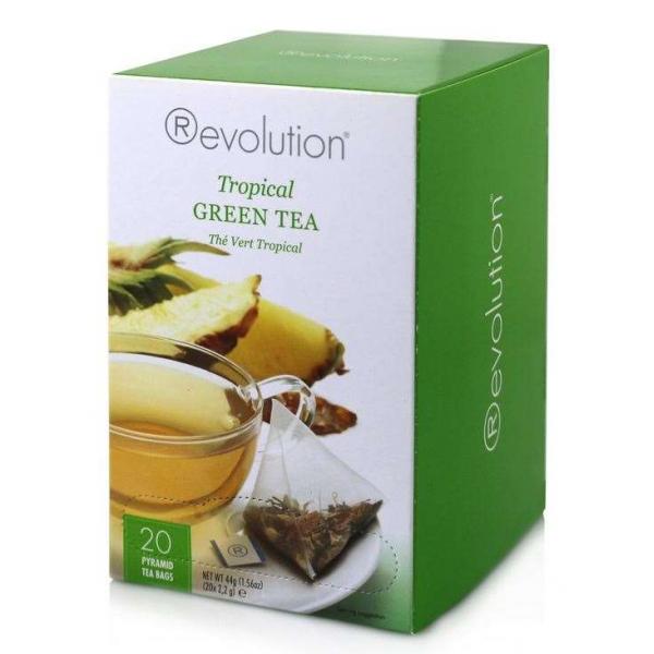 Revolution Tea Tea Tropical Green 20 Count Packs - 6 Per Case.