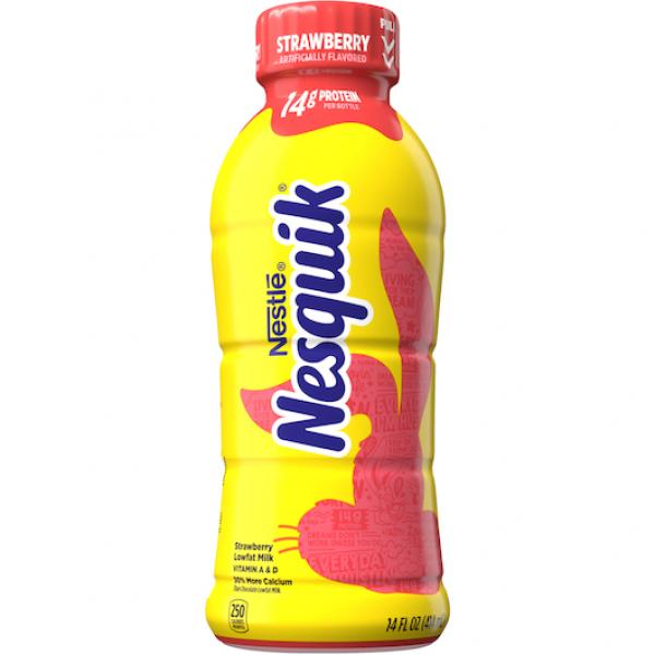 Nesquik Nesquik Strawberry 14 Fluid Ounce - 12 Per Case.