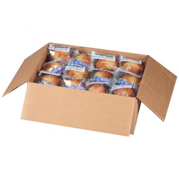 Chef Pierre Muffin Blueberry Individually Wrapped 4 Ounce Size - 24 Per Case.