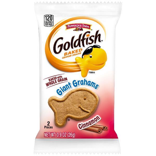 Pepperidge Farms Goldfish Cracker Giant Cinnamon 0.9 Ounce Size - 300 Per Case.