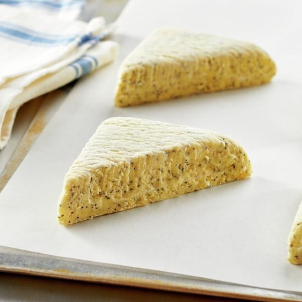 Pillsbury™ Place & Bake™ Frozen Scone Dough Lemon Poppy Seed 45 Ounce Size - 8 Per Case.