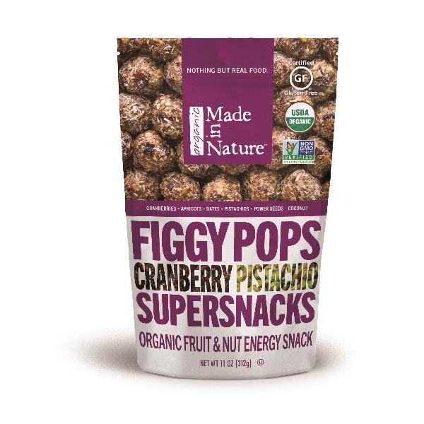 Made In Nature Organic Figgy Pop Cranberry Pistachio 11 Ounce Size - 6 Per Case.