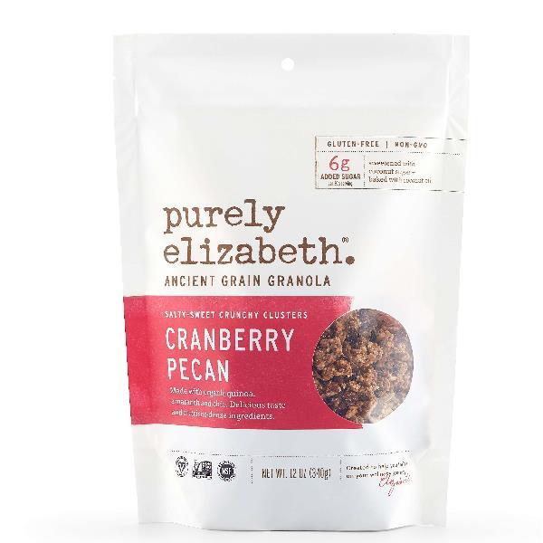 Purely Elizabeth Ancient Grain Granola Cranberry 12 Ounce Size - 6 Per Case.