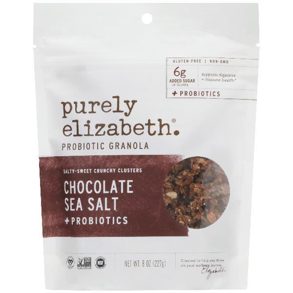 Purely Elizabeth Chocolate Sea Salt Granola 8 Ounce Size - 6 Per Case.