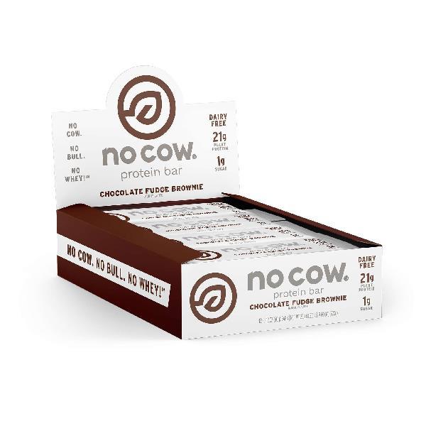 No Cow Chocolate Fudge Brownie Bar 2.12 Ounce Size - 72 Per Case.