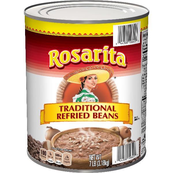 Original Refried Beans Can 112 Ounce Size - 6 Per Case.