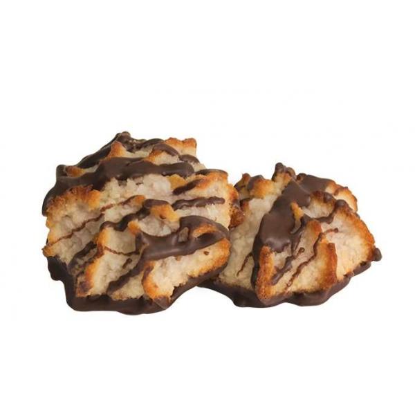 Cookies United Chocolate Drizzle Macaroon 5.75 Pound Each - 1 Per Case.