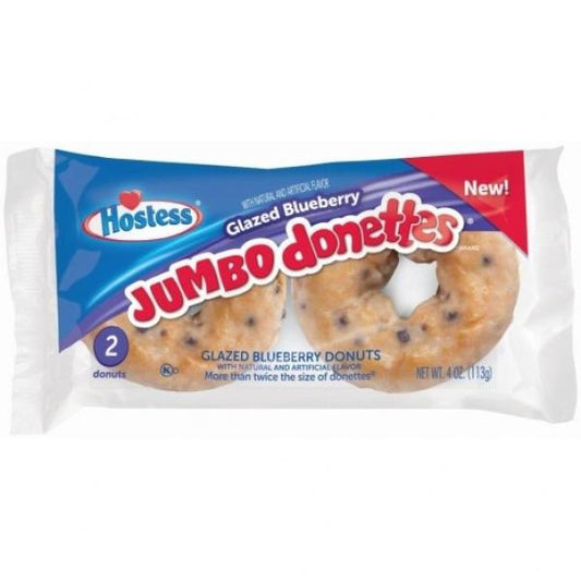 Hostess Glazed Blueberry Jumbo Donuts Single Serve Frozen 4 Ounce Size - 36 Per Case.