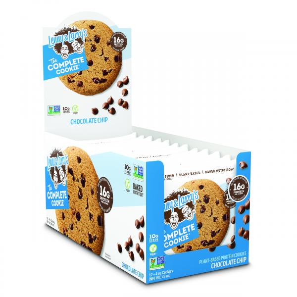 Lenny & Larry's Complete Cookie Chocolate Chip Complete Cookie 4 Ounce Size - 72 Per Case.