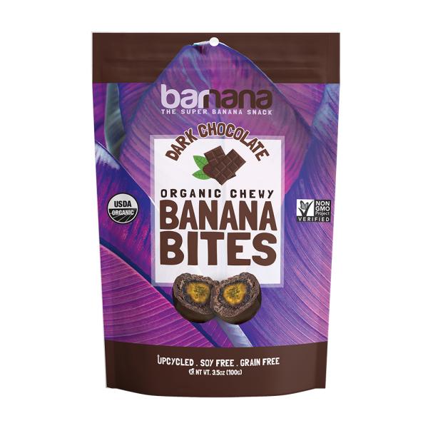 Barnana Chocolate Banana Bites 3.5 Ounce Size - 12 Per Case.