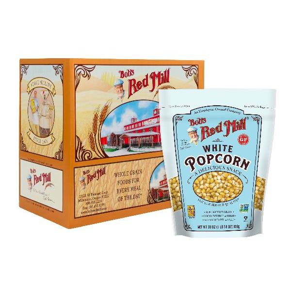 Bob's Red Mill Whole White Popcorn 30 Ounce Size - 4 Per Case.