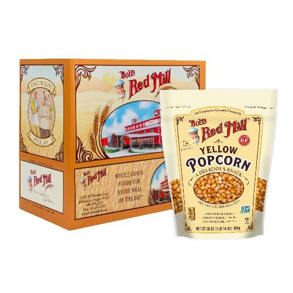 Bob's Red Mill Whole Yellow Popcorn 30 Ounce Size - 4 Per Case.