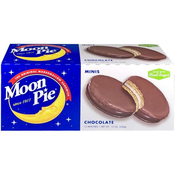 Chocolate Mini Moonpie® Marshmallow Sandwich Snack 12 Ounce Size - 8 Per Case.