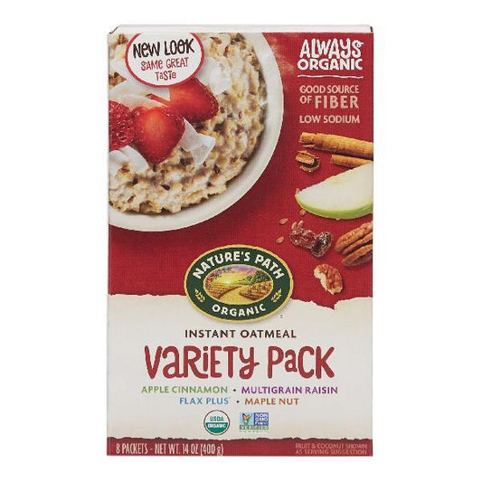 Nature's Path Hot Oatmeal Variety 14 Ounce Size - 6 Per Case.