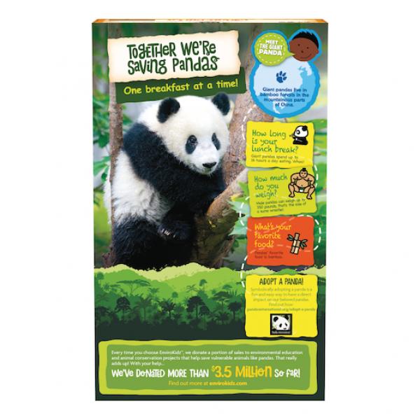 Envirokids Panda Puffs 10.6 Ounce Size - 12 Per Case.